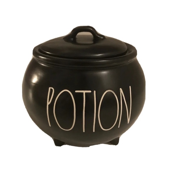Rae Dunn Other - RAE DUNN BLACK POTION CAULDRON WITH LID HALLOWEEN CANISTER - “POTION”.